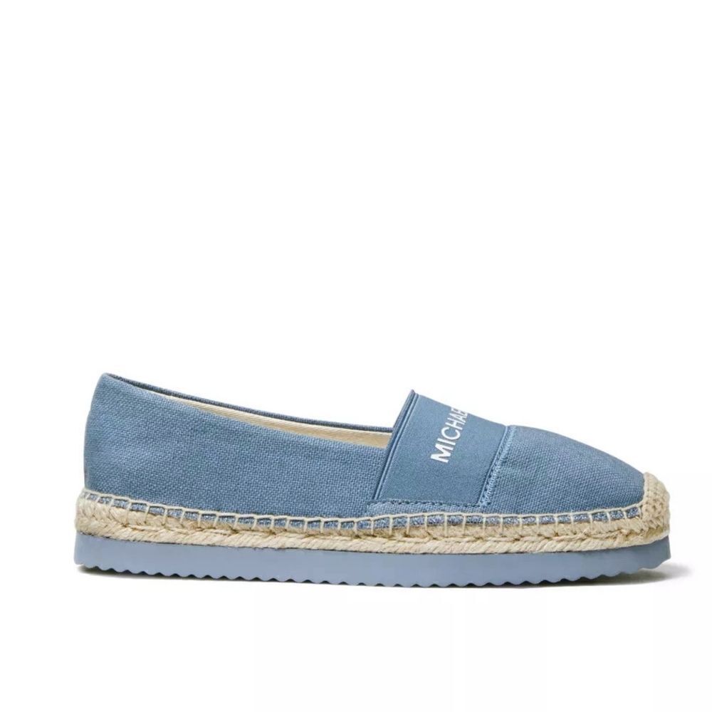 New! MICHAEL KORS Women's Vicky Espadrille Flats Shoes Denim Blue Size 9 - Picture 4 of 8